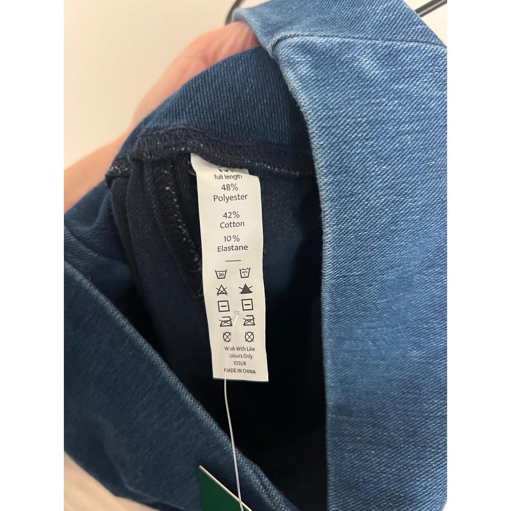 NWT Halara Flex Crossover Pocket Washed Denim Work Leggings - Picture 6 of 7